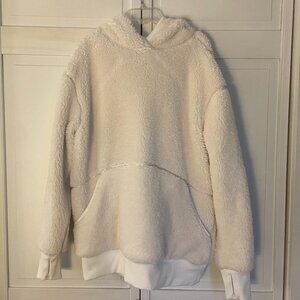 Athleta Reversible White Hoodie